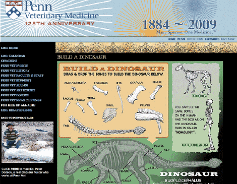 Penn Vet Dinosaur Game